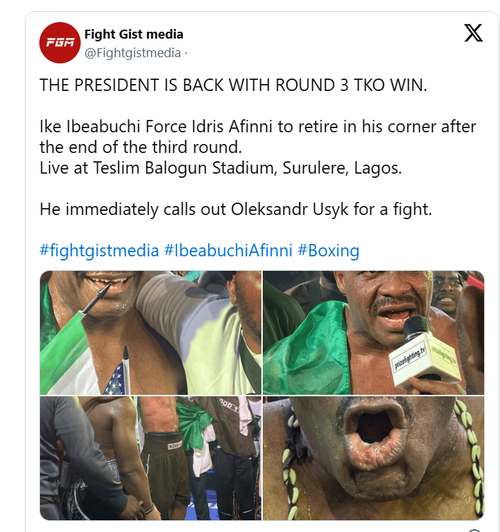 Boks əfsanəsi 26 ildən sonra qələbə qazandı və Usikə meydan oxudu