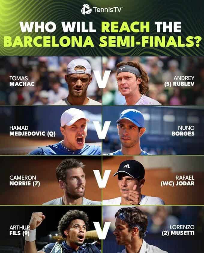 Barselonada 1/4 final cütləri bəlli oldu – Musetti və Fis üz-üzə gələcək