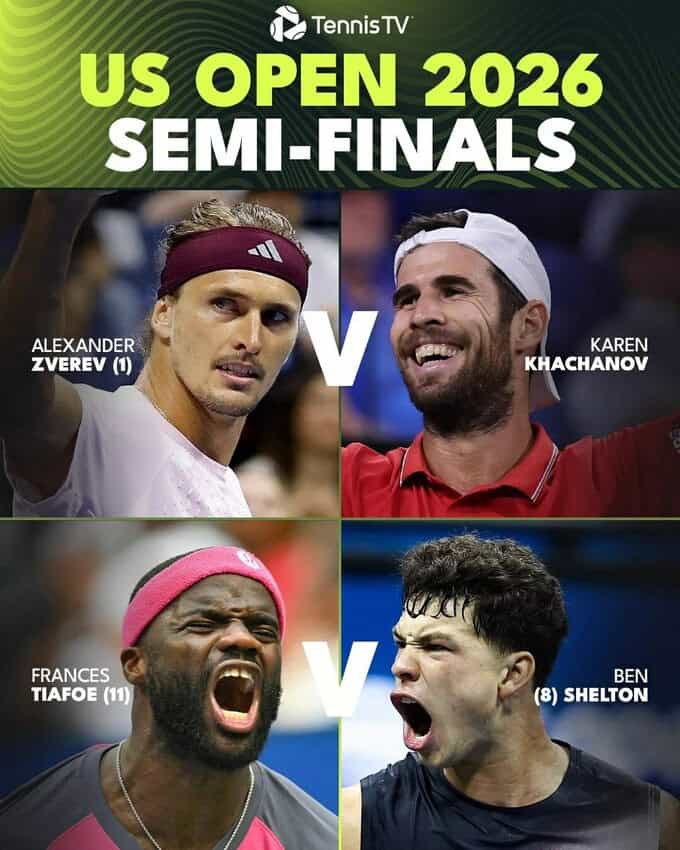 US Open 2026-da kişilərin yarımfinal cütləri müəyyənləşdi